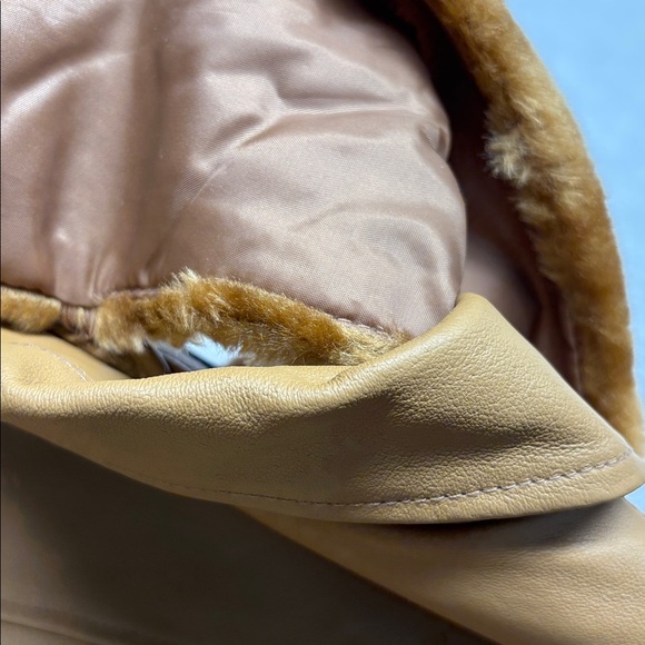 Sequence Image Leather Jacket Quilted Lining Size 24W - Picture 7 of 13